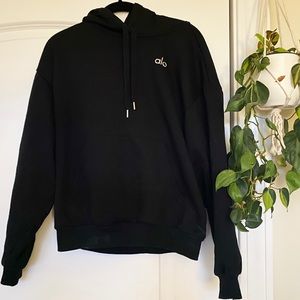 Alo Yoga oversized black sweatshirt (hoodie)